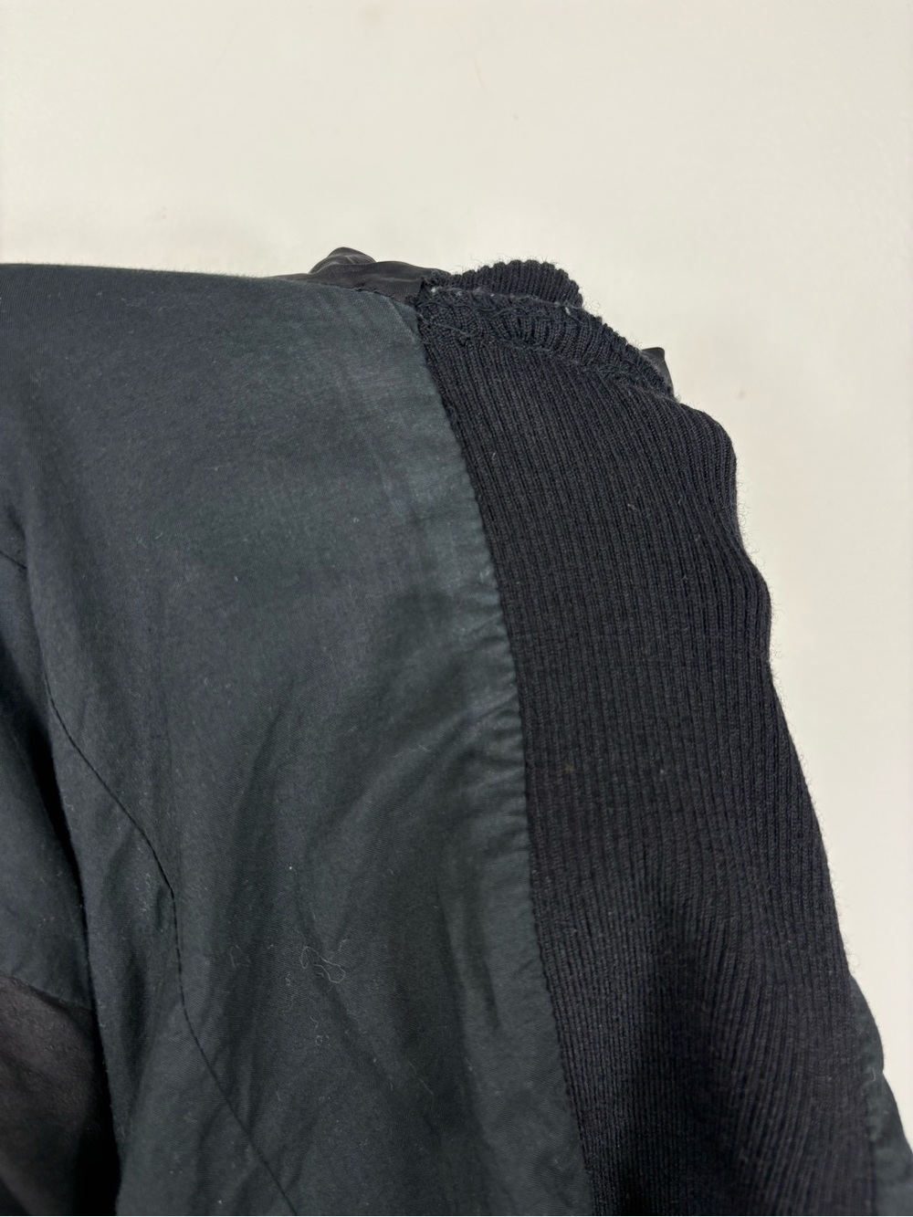 Vince Black Leather Scuba Jacket Sz L - Picture 13 of 14
